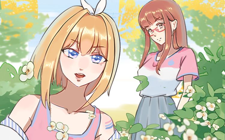 是绿茶 不可以吗 圆形腿部挂件 漫画封面